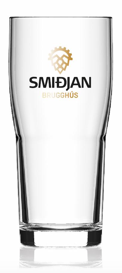 6-PACK OF LOGO BEER GLASSES - Smidjan Brugghus